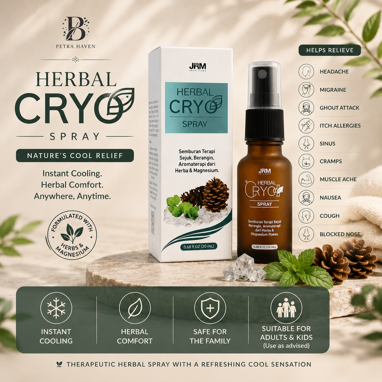 JRM Herbal Cryo Spray