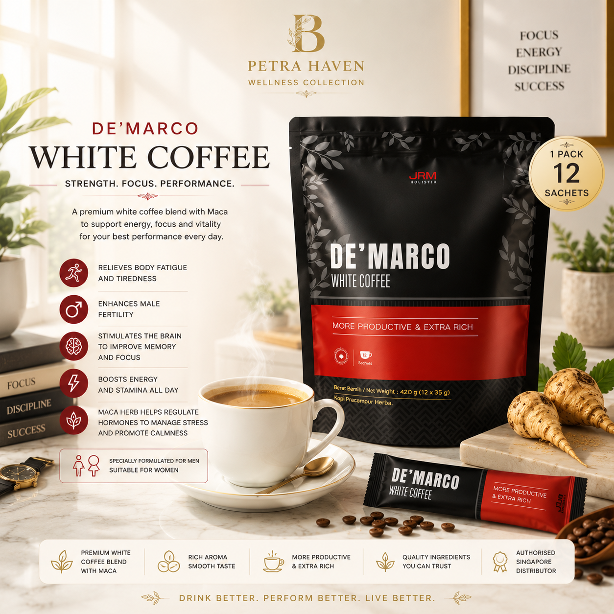 JRM De'Marco White Coffee