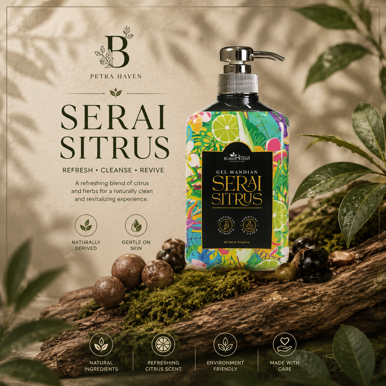 JRM Gel Mandian Serai Sitrus