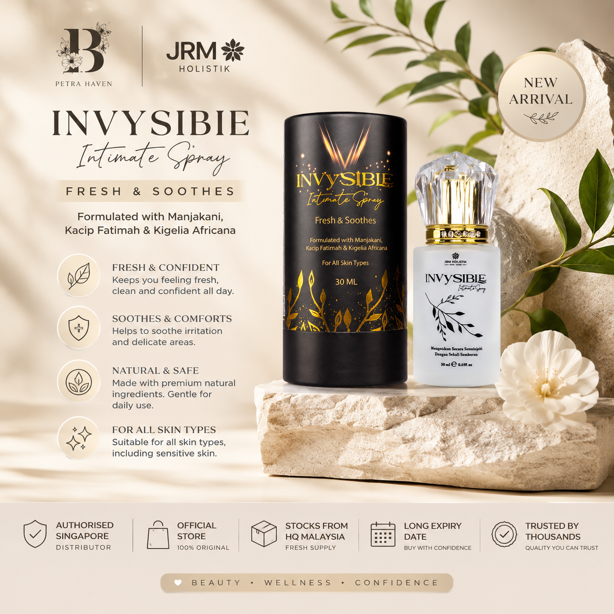 JRM Invysable Intimate Spray