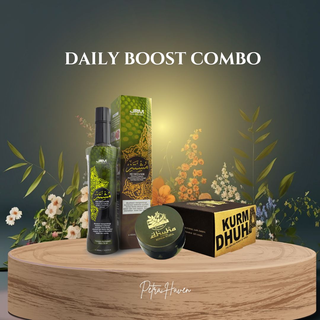 JRM Daily Boost Combo | Mushtanir & Kurma Dhuha