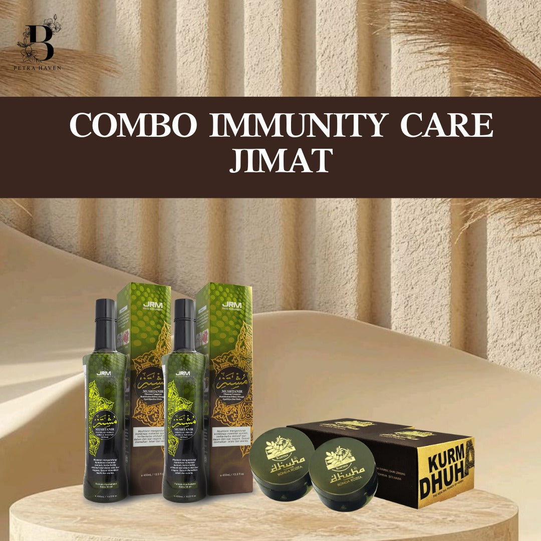 JRM Immunity Care Pack Jimat (2 bottle Mushtanir + 2 Kurma Dhuha)